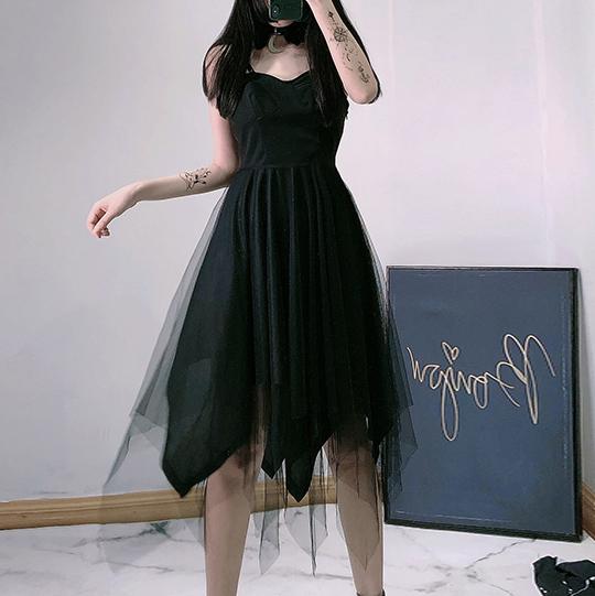 black fairy dress